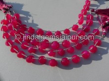 Raspberry Pink Chalcedony Faceted Onion